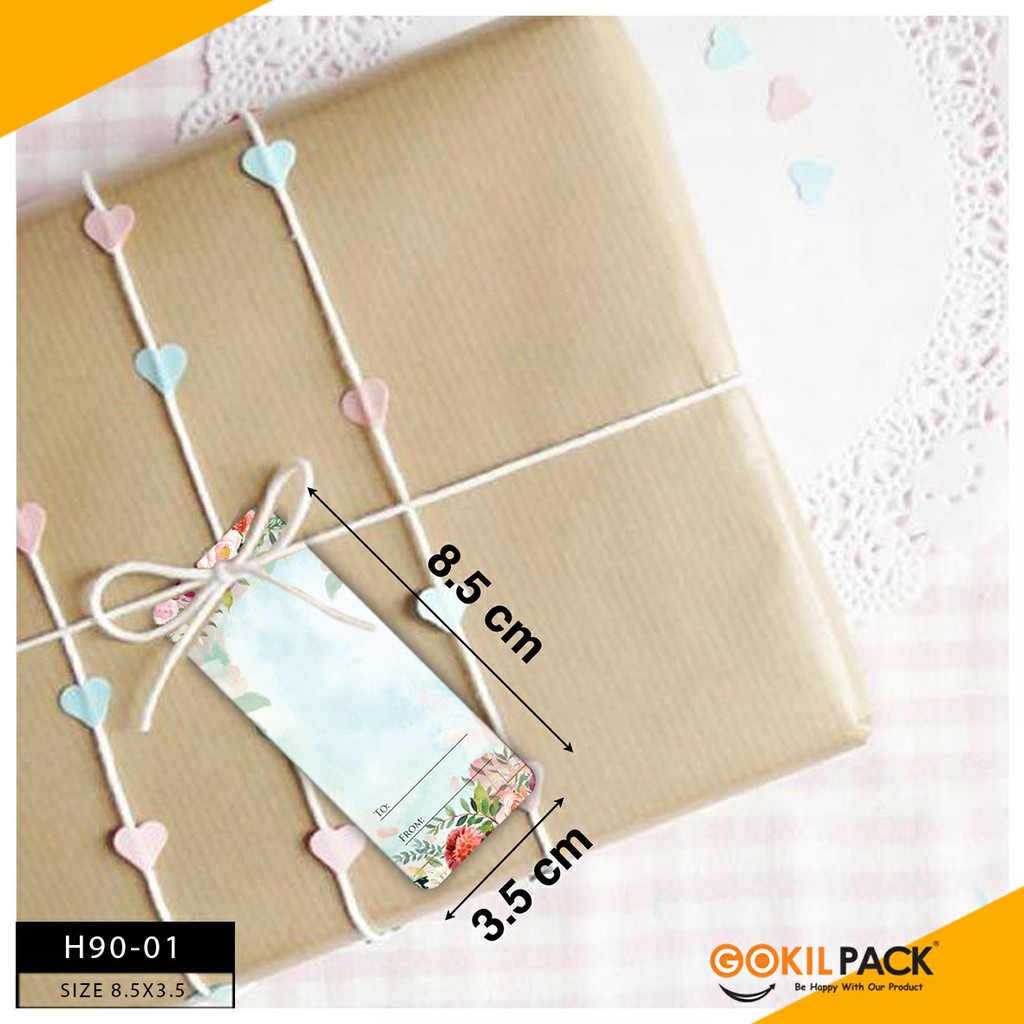 Hangtag|Hangtag Murah|Hangtag Bunga|Hangtag Flower|Hangtag Tanpa Teks | H90 - Image 3