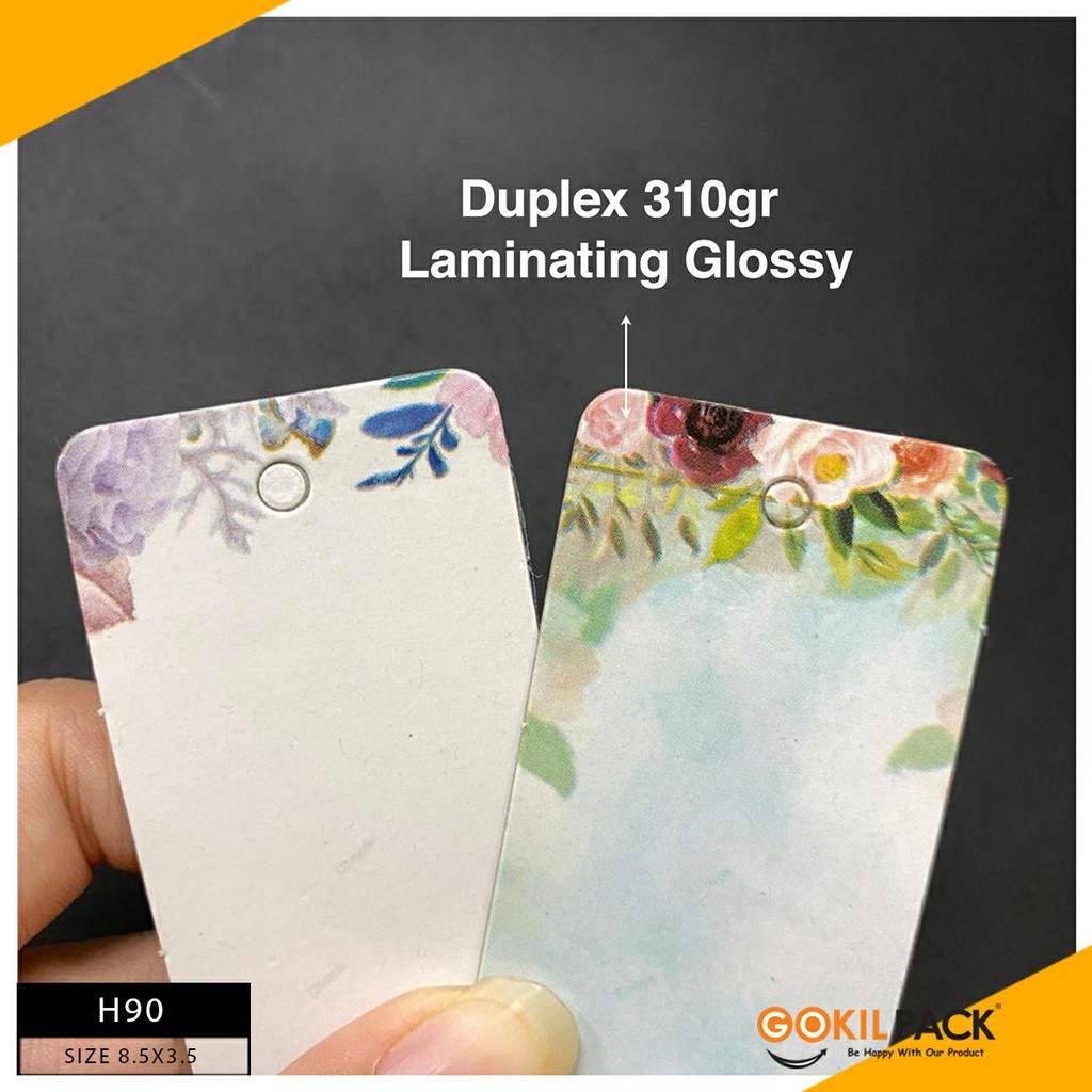 Hangtag|Hangtag Murah|Hangtag Bunga|Hangtag Flower|Hangtag Tanpa Teks | H90 - Image 4