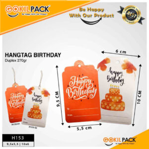 Hangtag|Hangtag Murah|Hangtag Happy Birthday|Hangtag Ulang Tahun H153