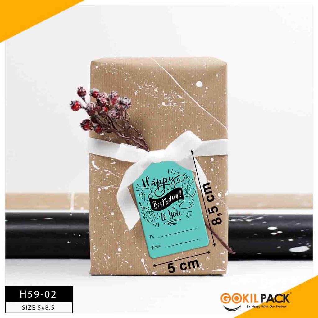 Hangtag - Hangtag Murah - Hangtag Happy Birthday - Hangtag Ulang Tahun - H59 - Image 3