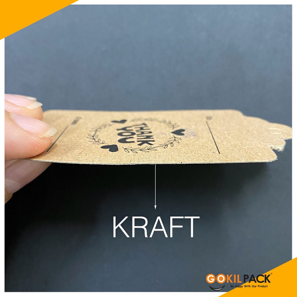 Hangtag|Hangtag Murah|Hangtag Kraft|Hangtag thank you|4x7.8|H32 - Image 2