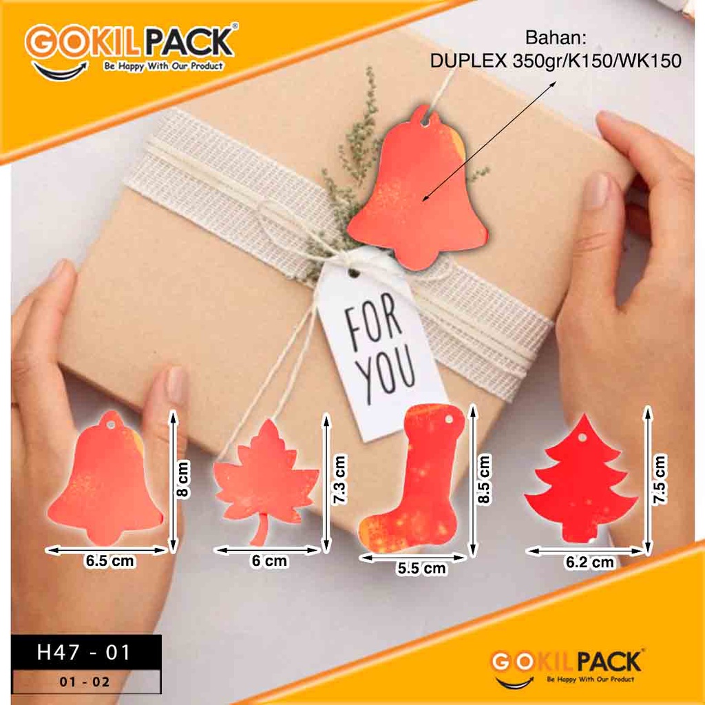Hangtag|Hangtag Murah|Hangtag Pink|Hangtag Polos|Hangtag Marble H47 - Image 2