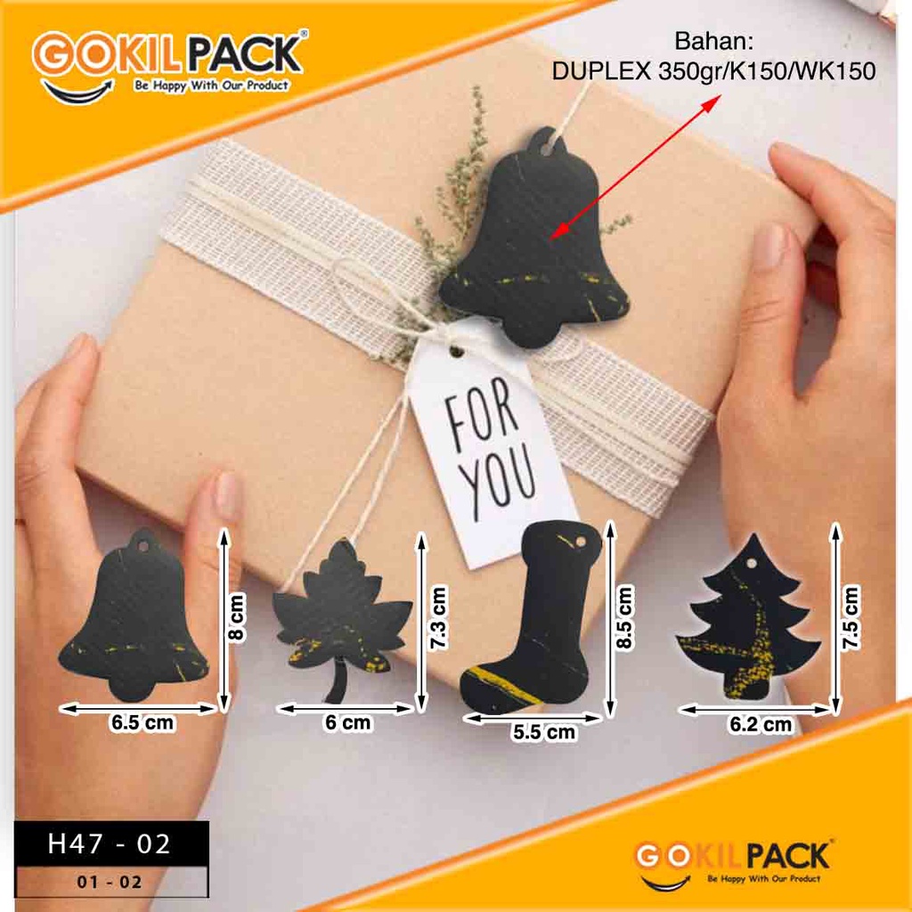 Hangtag|Hangtag Murah|Hangtag Pink|Hangtag Polos|Hangtag Marble H47 - Image 3