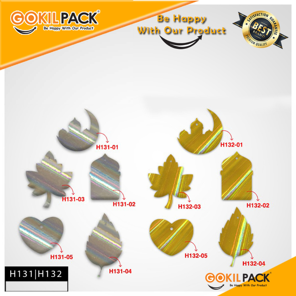 Hangtag Hologram|Polos|Murah|Kartu Ucapan|Hiasan|Label|Aksesoris|H131