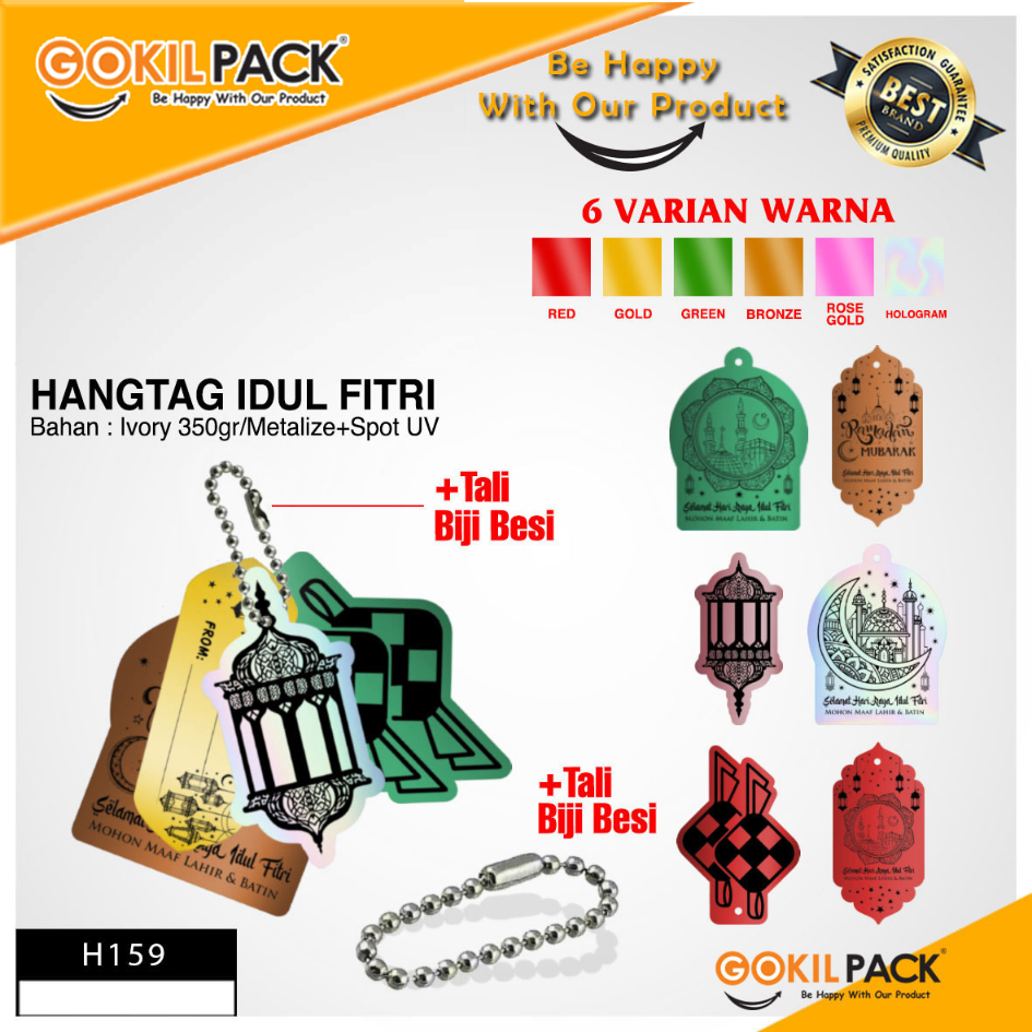 Hangtag Idul Fitri Premium - Aksesoris Lebaran - H159