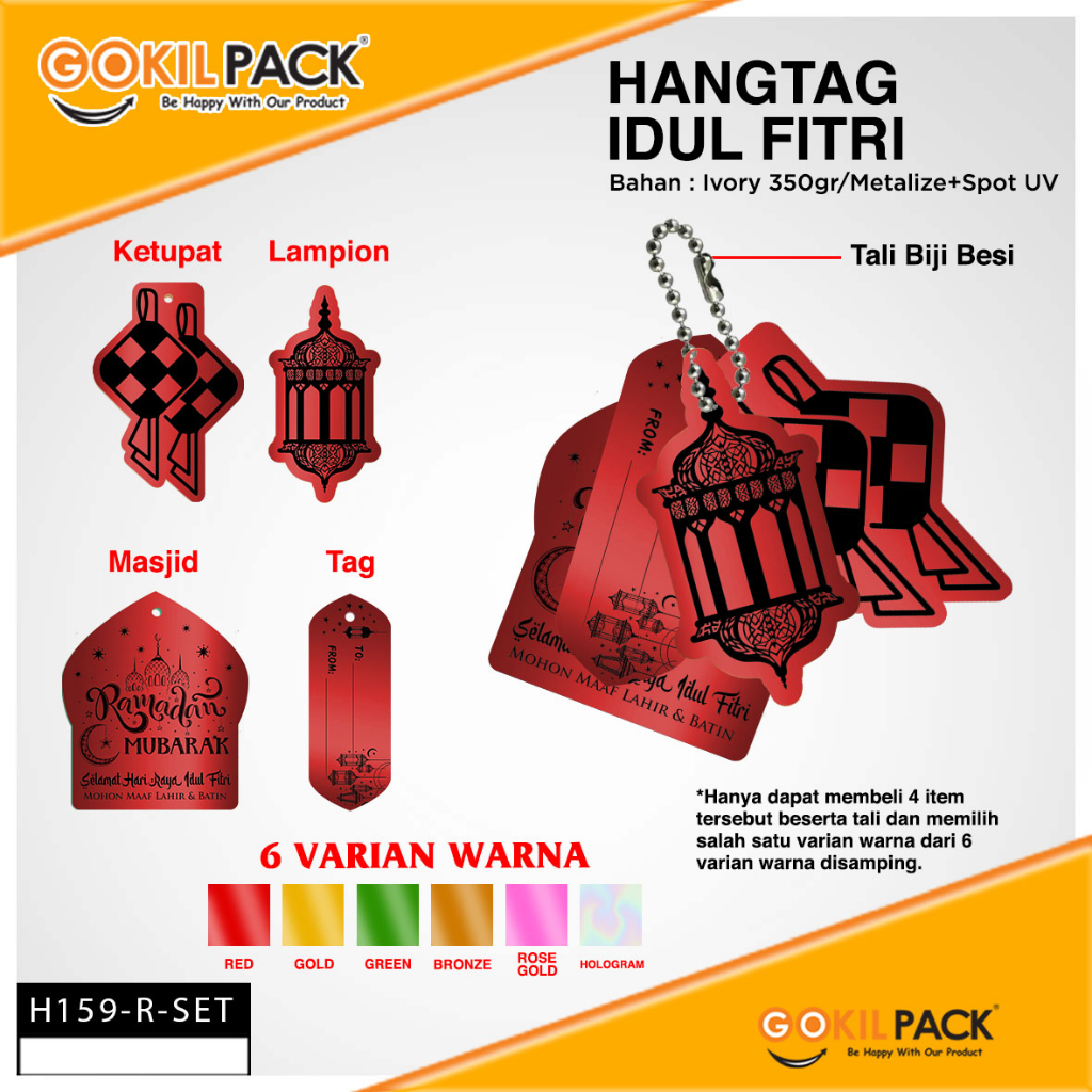Hangtag Idul Fitri Premium - Aksesoris Lebaran - H159 - Image 2