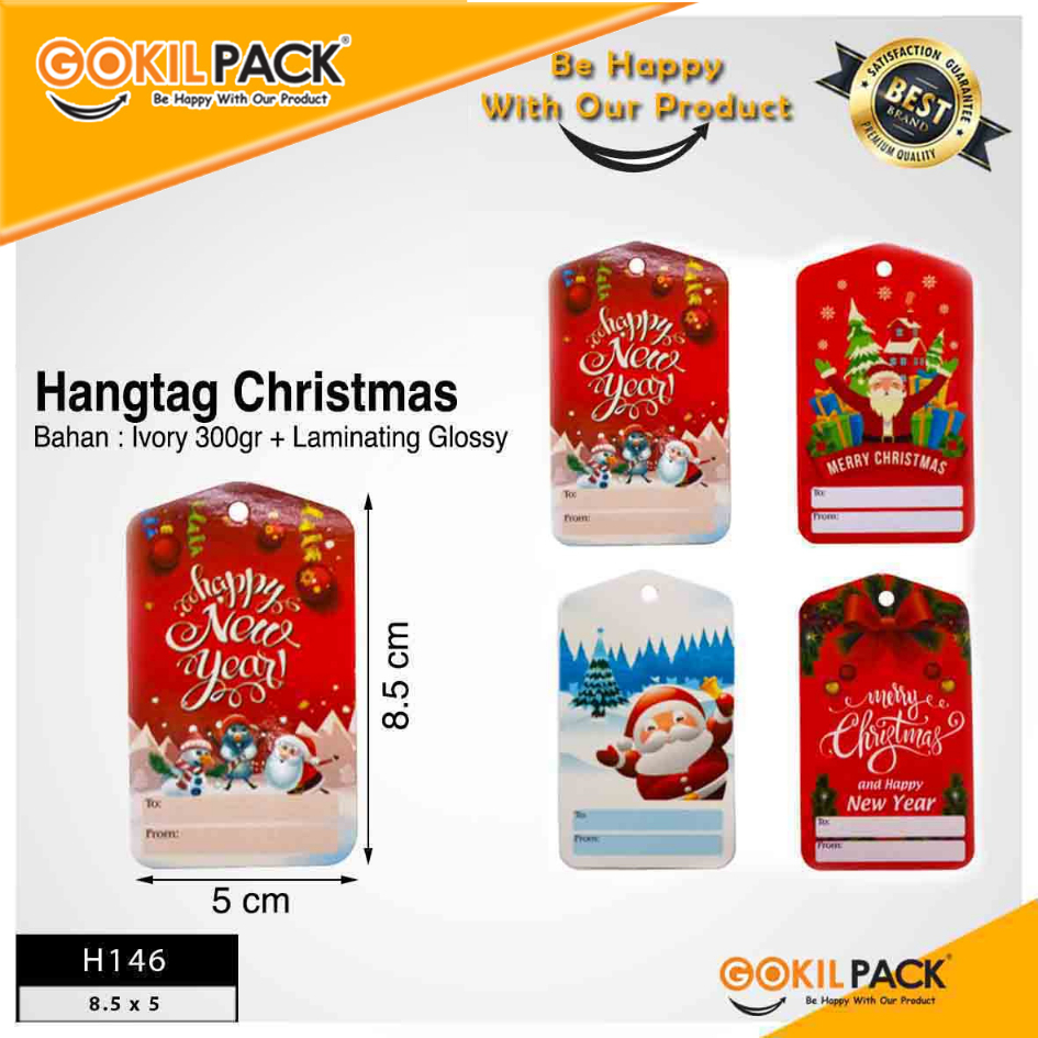 Hangtag Natal/Hangtag Merry Christmas/Aksesoris Natal/Hiasan NatalH146 - H146