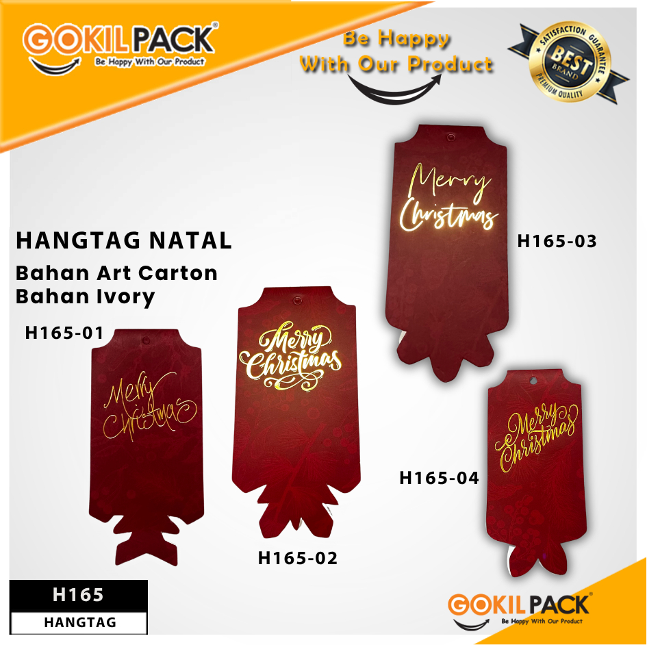 Hangtag Natal/Hangtag Merry Christmas/Aksesoris Natal/Hiasan NatalH165
