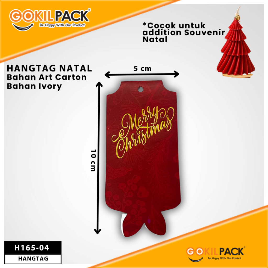 Hangtag Natal/Hangtag Merry Christmas/Aksesoris Natal/Hiasan NatalH165 - Image 5
