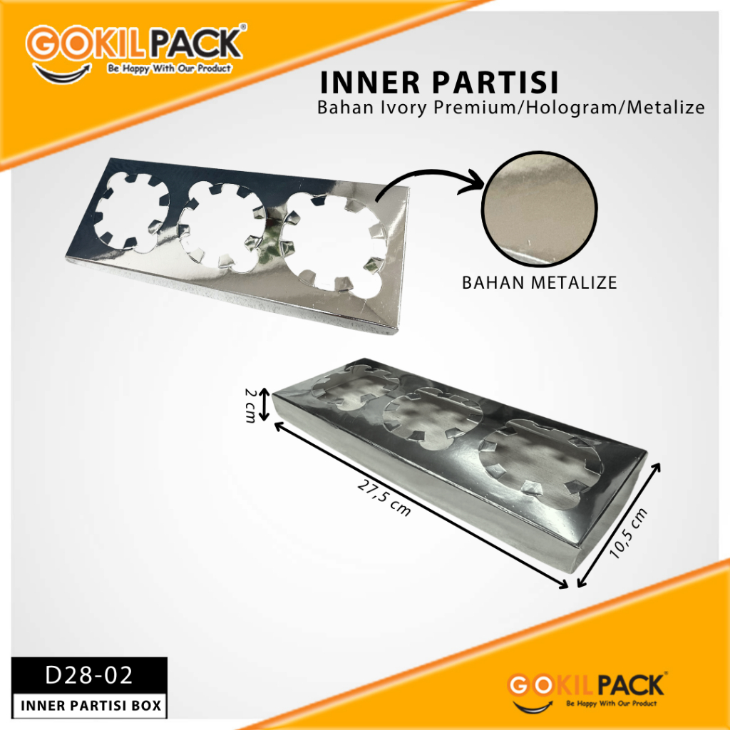Inner Cupcake Isi 3/ Partisi Cupcake Silver/D28 - Image 3