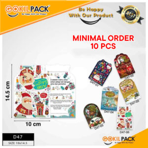 Kartu Ucapan Natal|Christmas Card|Kartu Hampers/Parcel Natal|D47