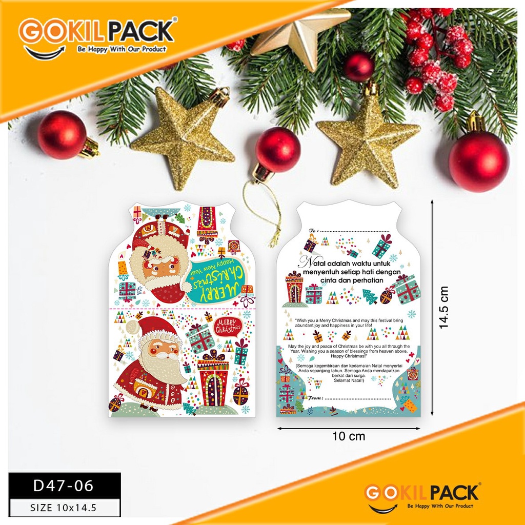 Kartu Ucapan Natal|Christmas Card|Kartu Hampers/Parcel Natal|D47 - Image 6