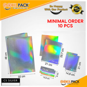 Kertas Hologram|Gold|Lembaran|A3+|Murah|C5 GOLD - A3+