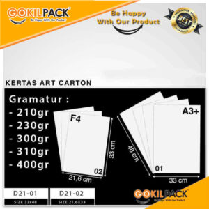 Kertas | Kertas Lembaran | Kertas Murah | Kertas Art Carton | D21