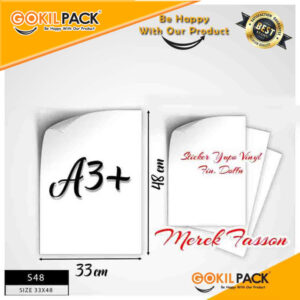 Kertas Sticker|Yuppo|Vinyl|Doff|Fasson|Polos|Label|Serbaguna|33X48|S48