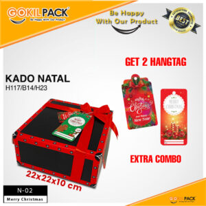 Kotak Hadiah - Dus Kado Natal - Tempat Penyimpanan Hadiah Edisi Natal - N-02