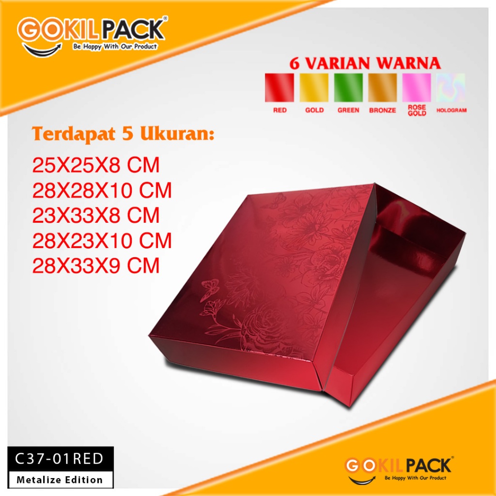 Kotak Kado Hologram / Box Premium Metalize / Dus Mewah /C37 - Image 2