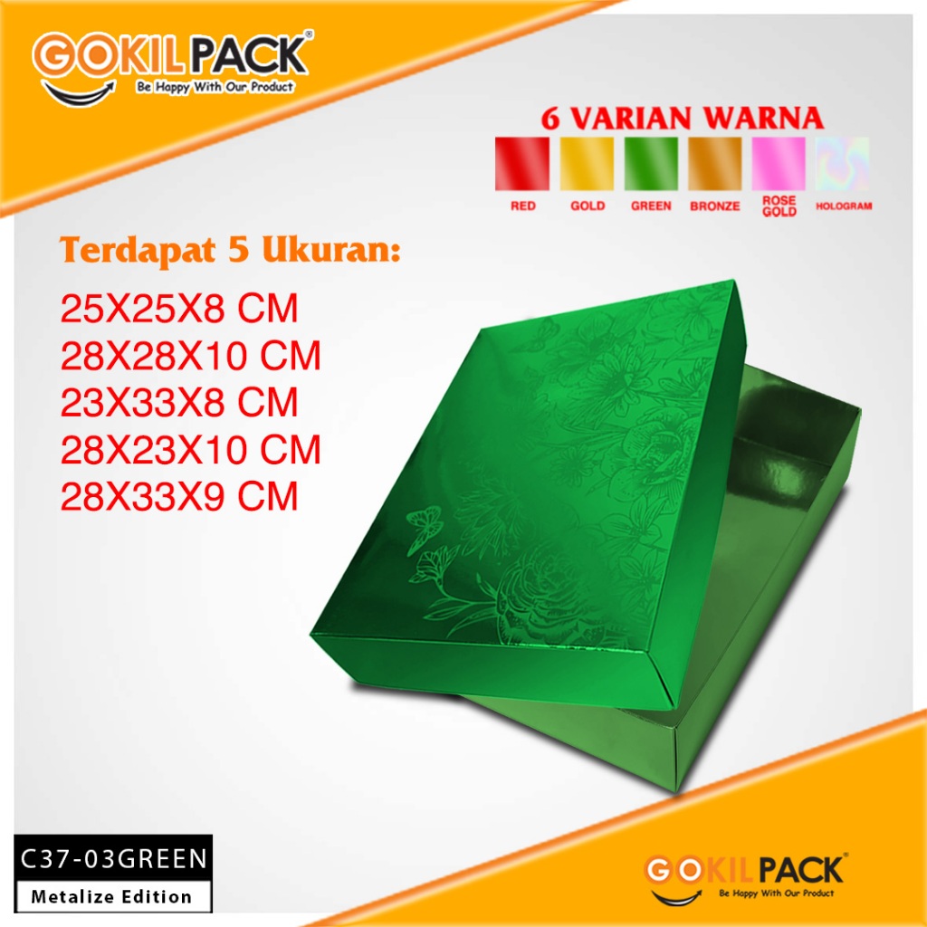 Kotak Kado Hologram / Box Premium Metalize / Dus Mewah /C37 - Image 4