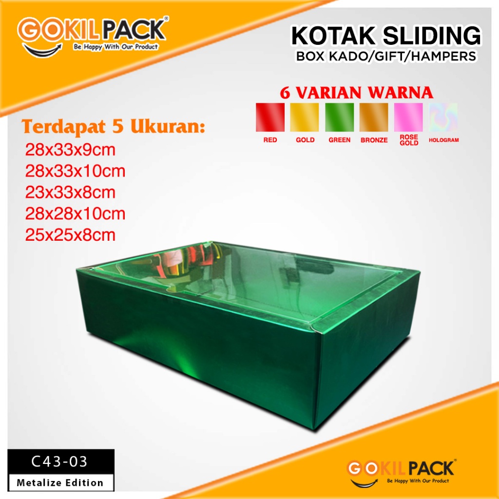 Box mika-box hologram-kotak kado-Box Hampers-C43 - Image 4