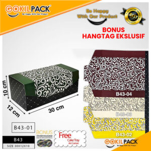 Kotak Kue|Bolu|Brownies|Murah|Makanan|Serbaguna|Dus|Box|Packaging|B42