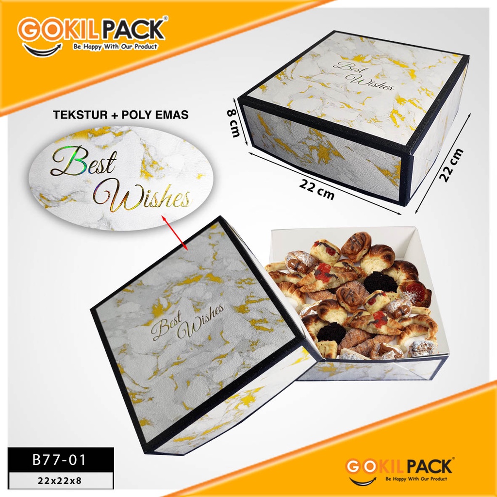 Kotak Kue Box Cake Lunch Ivory Packaging Dus Makanan B77 - Image 2