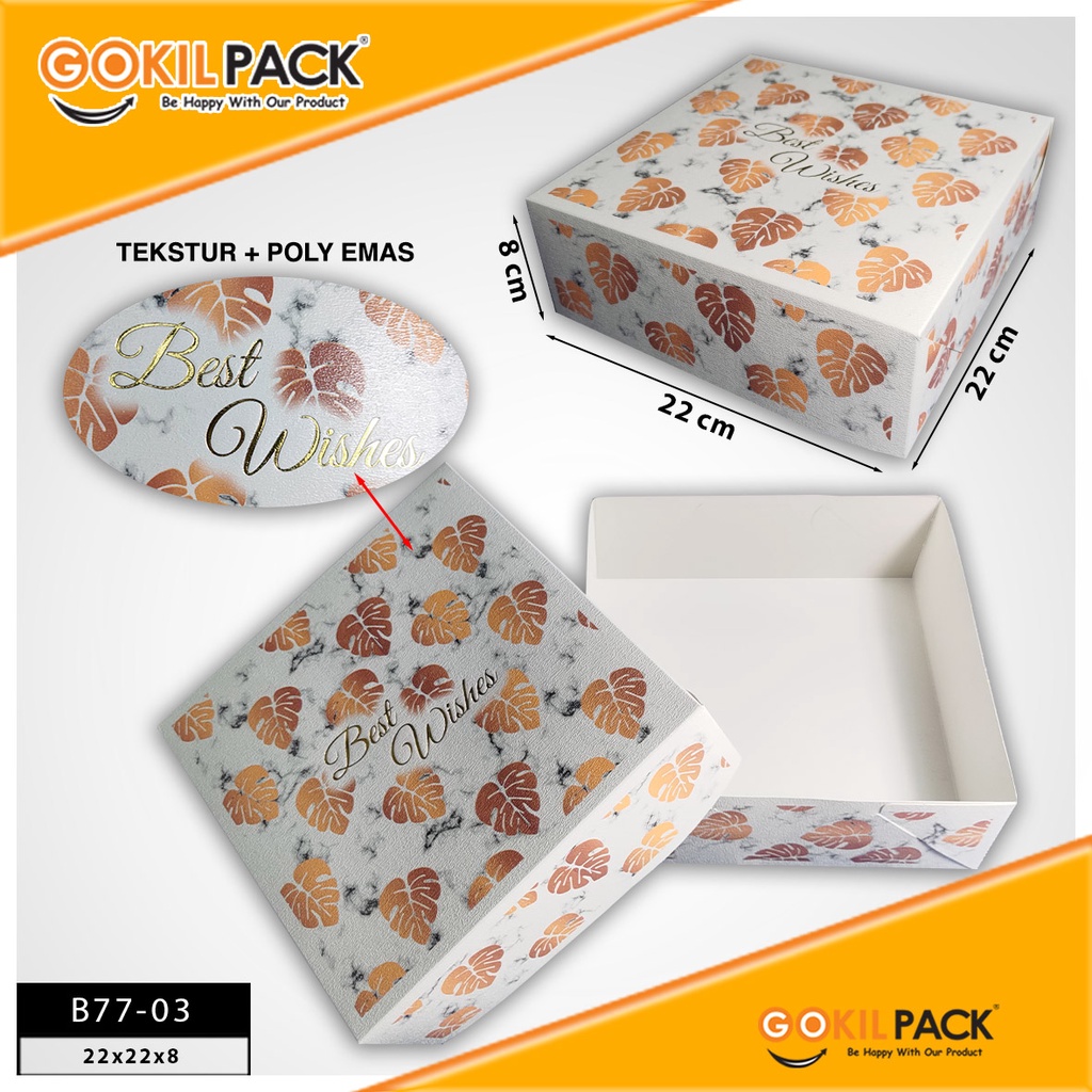 Kotak Kue Box Cake Lunch Ivory Packaging Dus Makanan B77 - Image 4