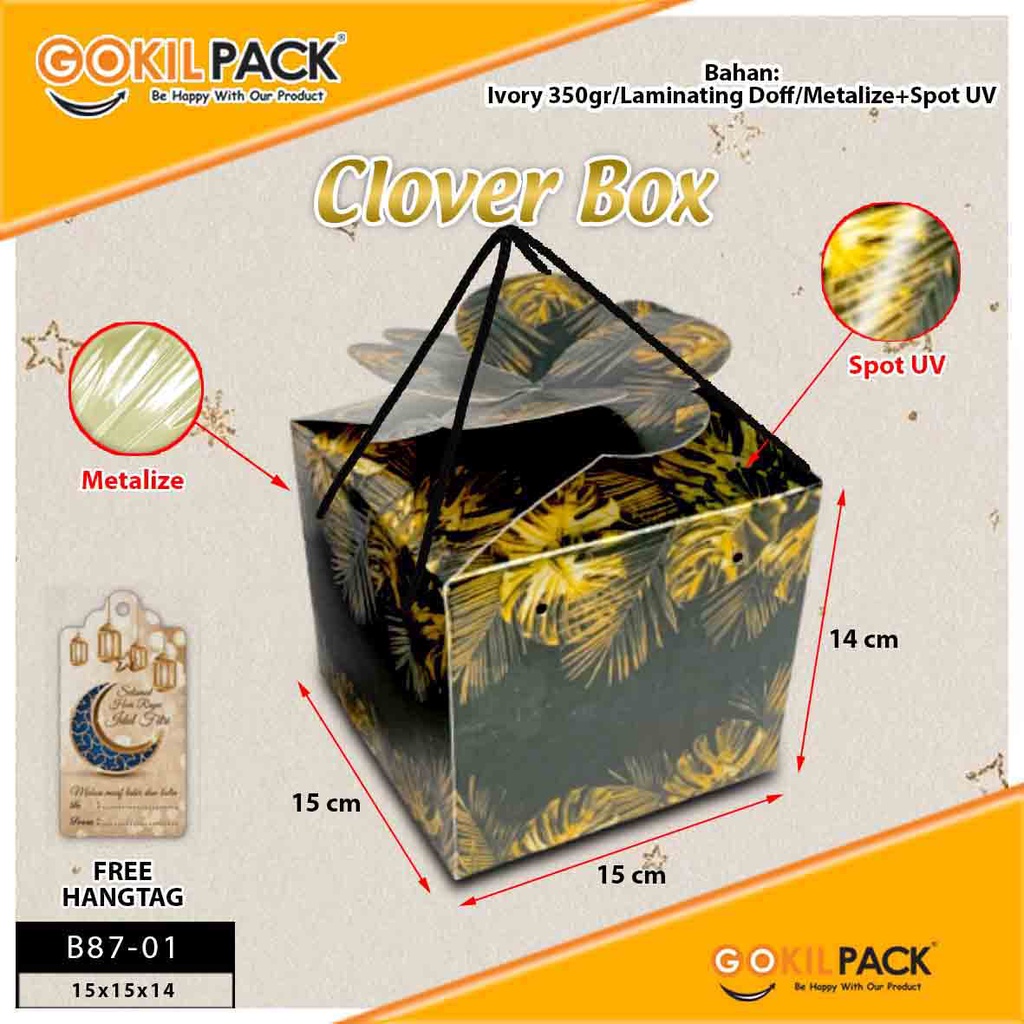 Kotak Kue|Metalize|Dus|Hampers|Box|Packaging|Serbaguna|Toples|500GR| - B87 - Image 4