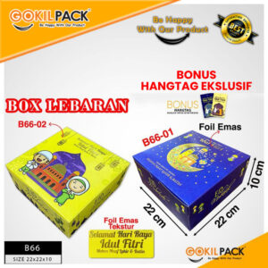 Kotak Lebaran|Idul Fitri|Kue|Kado|Serbaguna|Dus|Box|Packaging|B66