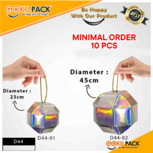 Kotak Souvenir|Hiasan|Box|Aksesoris|Murah|Gift|Pesta|Hologram|D44