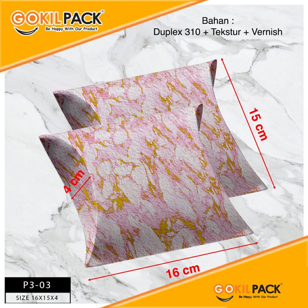 Kotak Souvenir|Pillow|Kado|Hadiah|GifT|Serbaguna|Dus|Box|Packaging|P3 - Image 4
