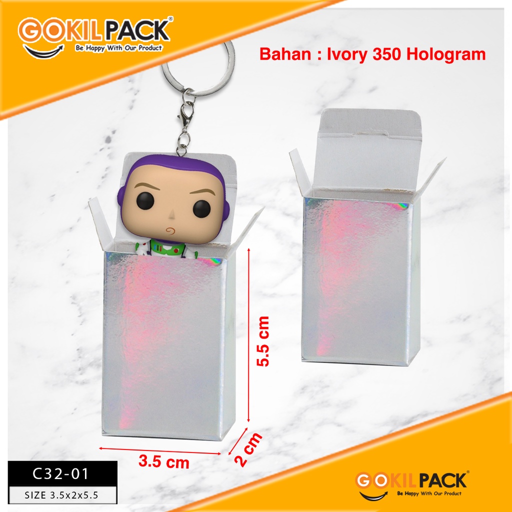 Kotak Souvenir|Box Hologram|Hadiah|Kotak Kado|Aksesoris|Box|Packaging|C32 - Image 2