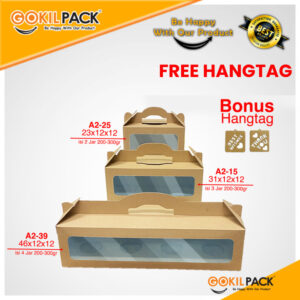 KOTAK TOPLES|KUE|PACKAGING|BOX|DUS|500 ML|JAR|HAMPERS|GABLE|