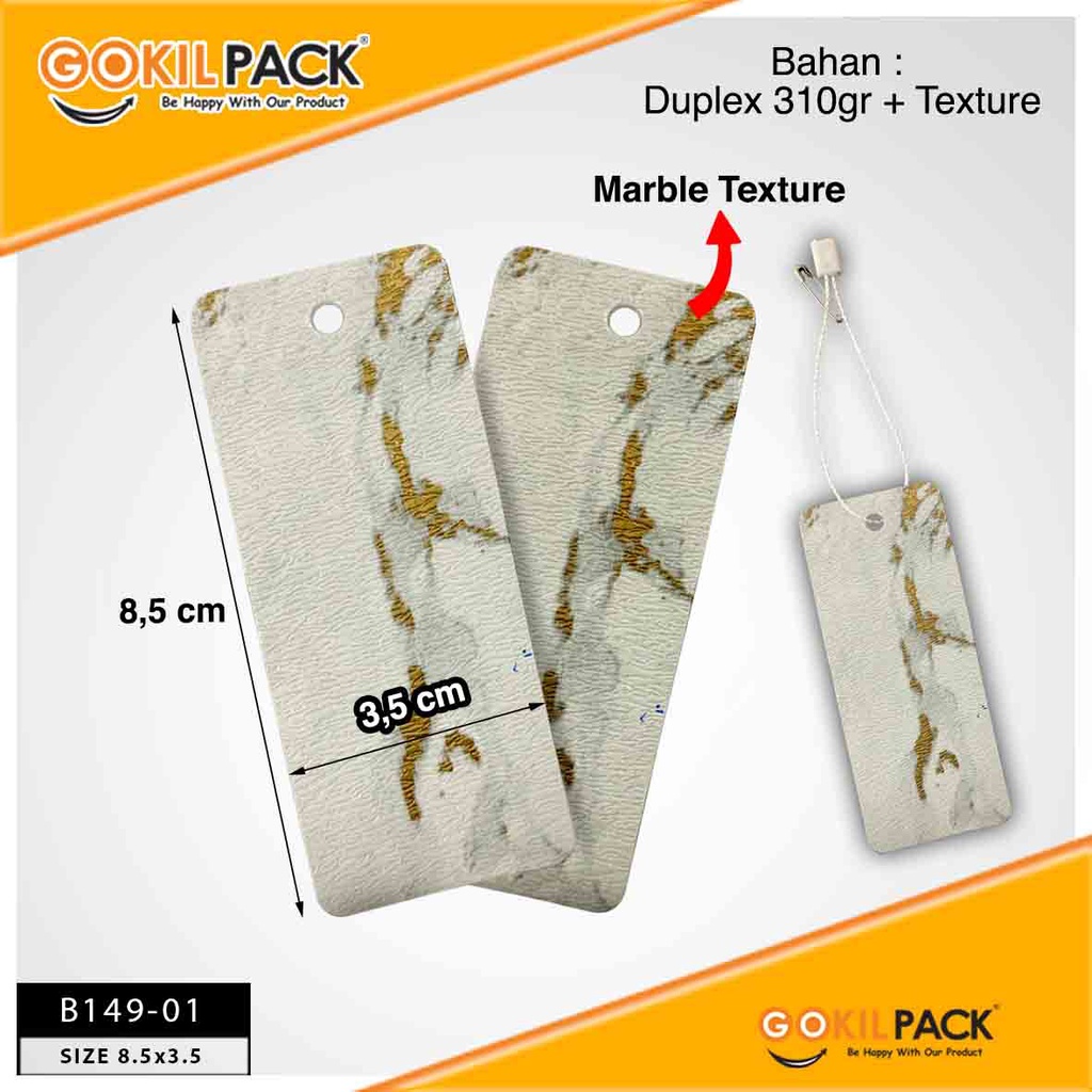 Label Hangtag|Polos|AksesorisMurah|Tekstur Packaging|H149 - Image 2