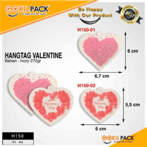 Label Hangtag Valentine Premium Murah Ivory Aksesoris H150