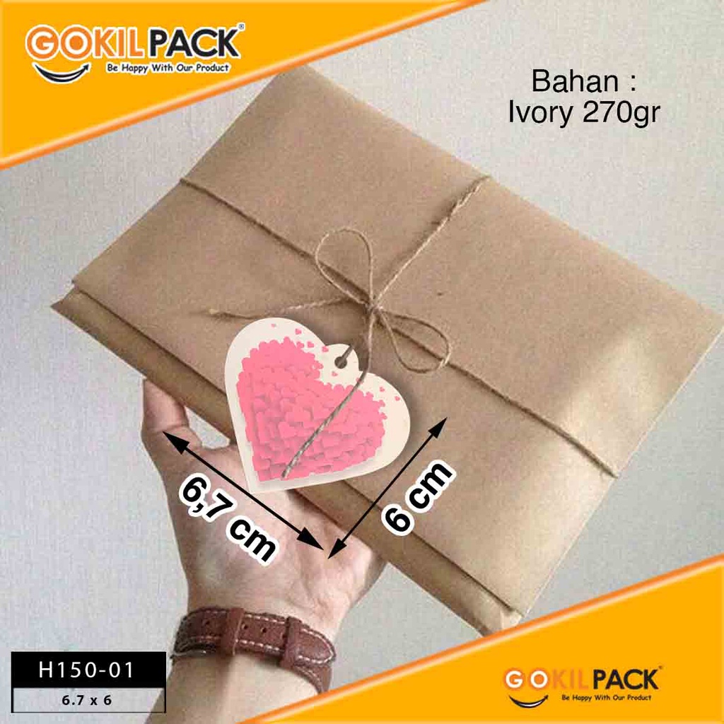 Label Hangtag|Valentine|Premium MurahIvory|H150 - Image 2
