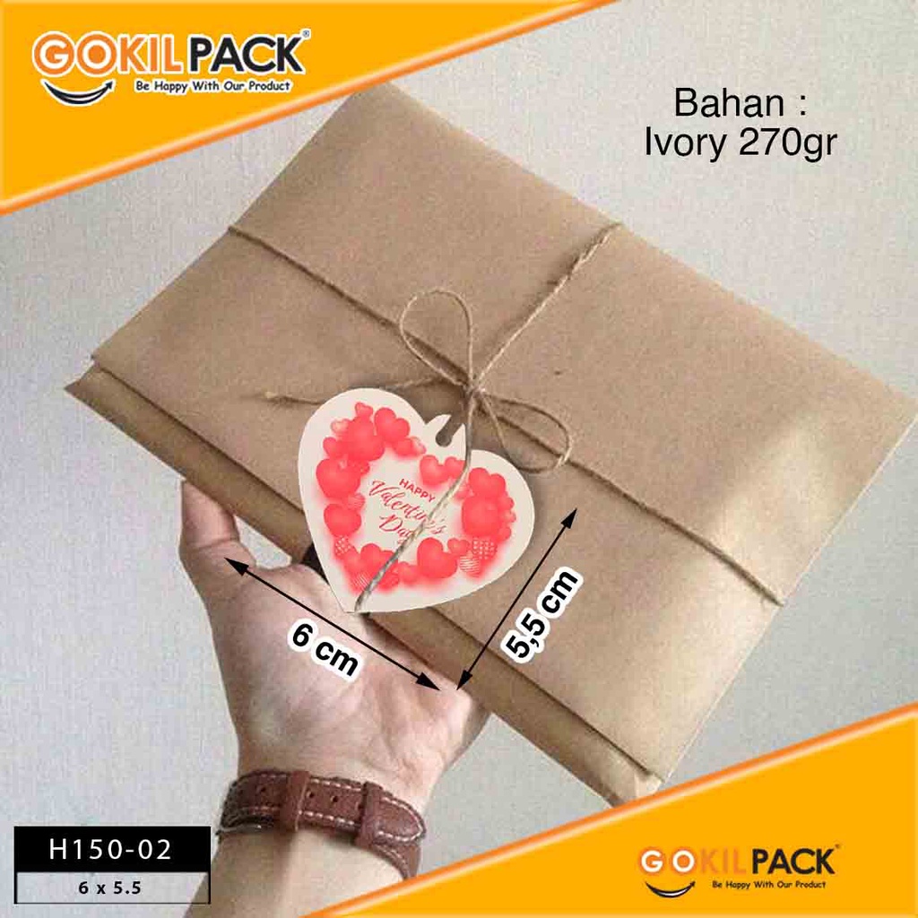 Label Hangtag|Valentine|Premium MurahIvory|H150 - Image 3