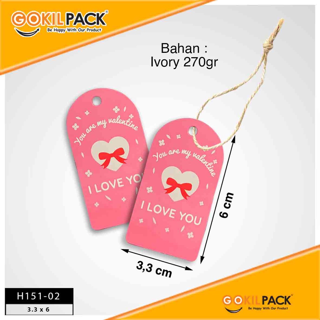 Label Hangtag Valentine Premium Murah Ivory Aksesoris H151 - Image 5