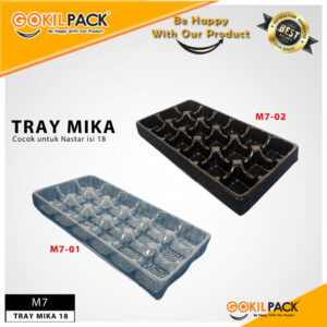 Mika Tray Kue Tatakan Sekat Nastar Isi 18| M7