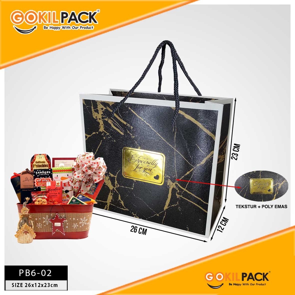 Paper Bag / Tas Kertas / Goodie Bag Jumbo / Polos / Tas Kado Motif / Gift / Kantong Souvenir / PB2 - Image 2