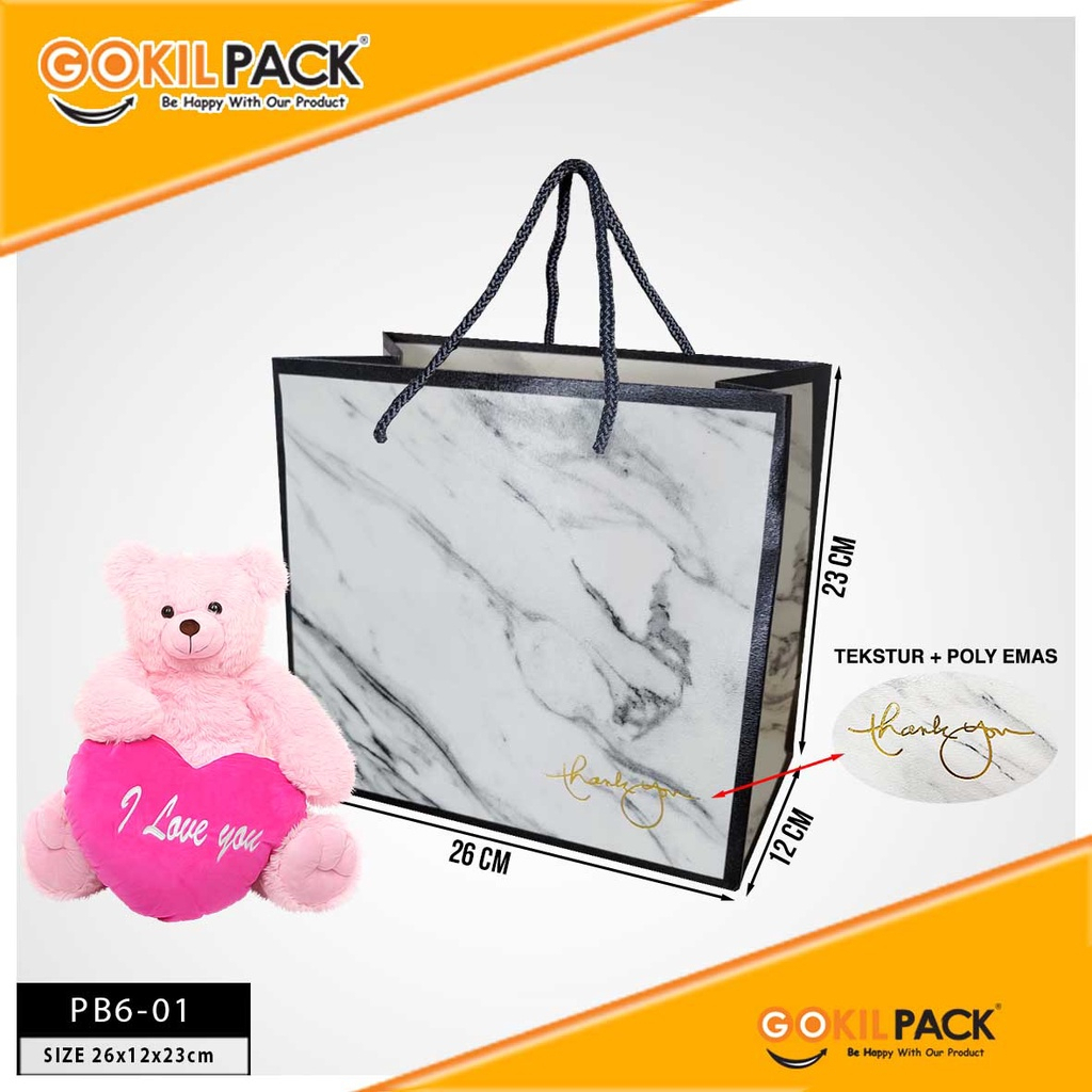Paper Bag / Tas Kertas / Goodie Bag Jumbo / Polos / Tas Kado Motif / Gift / Kantong Souvenir / PB2 - Image 3