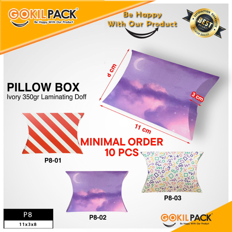 Pillow Box - Gift Box Anak - Kotak Souvenir Kado Ulang Tahun Anak - P8