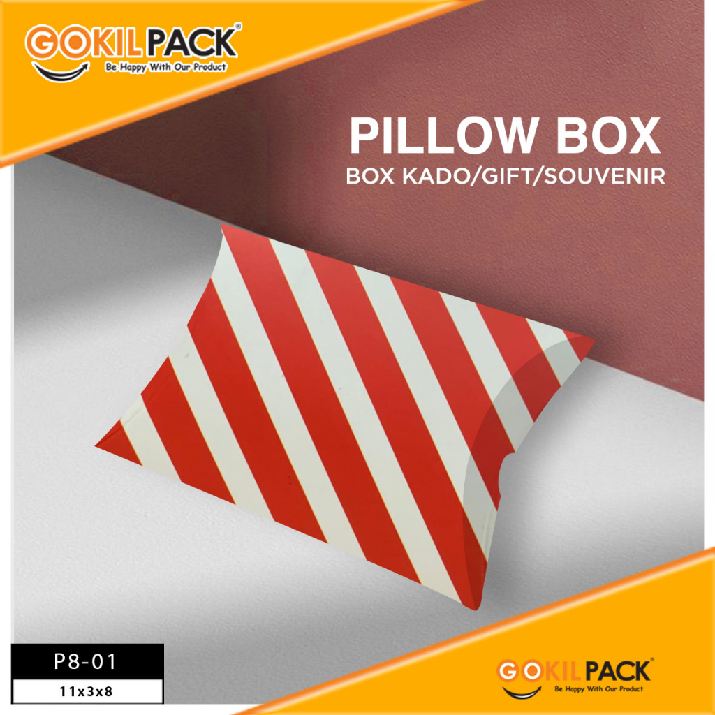 Pillow Box - Gift Box Anak - Kotak Souvenir Kado Ulang Tahun Anak - P8 - Image 2