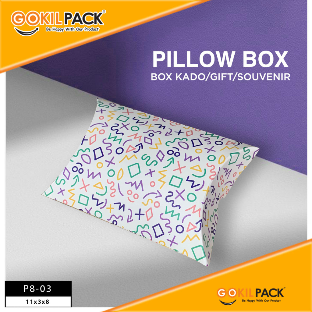 Pillow Box - Gift Box Anak - Kotak Souvenir Kado Ulang Tahun Anak - P8 - Image 4