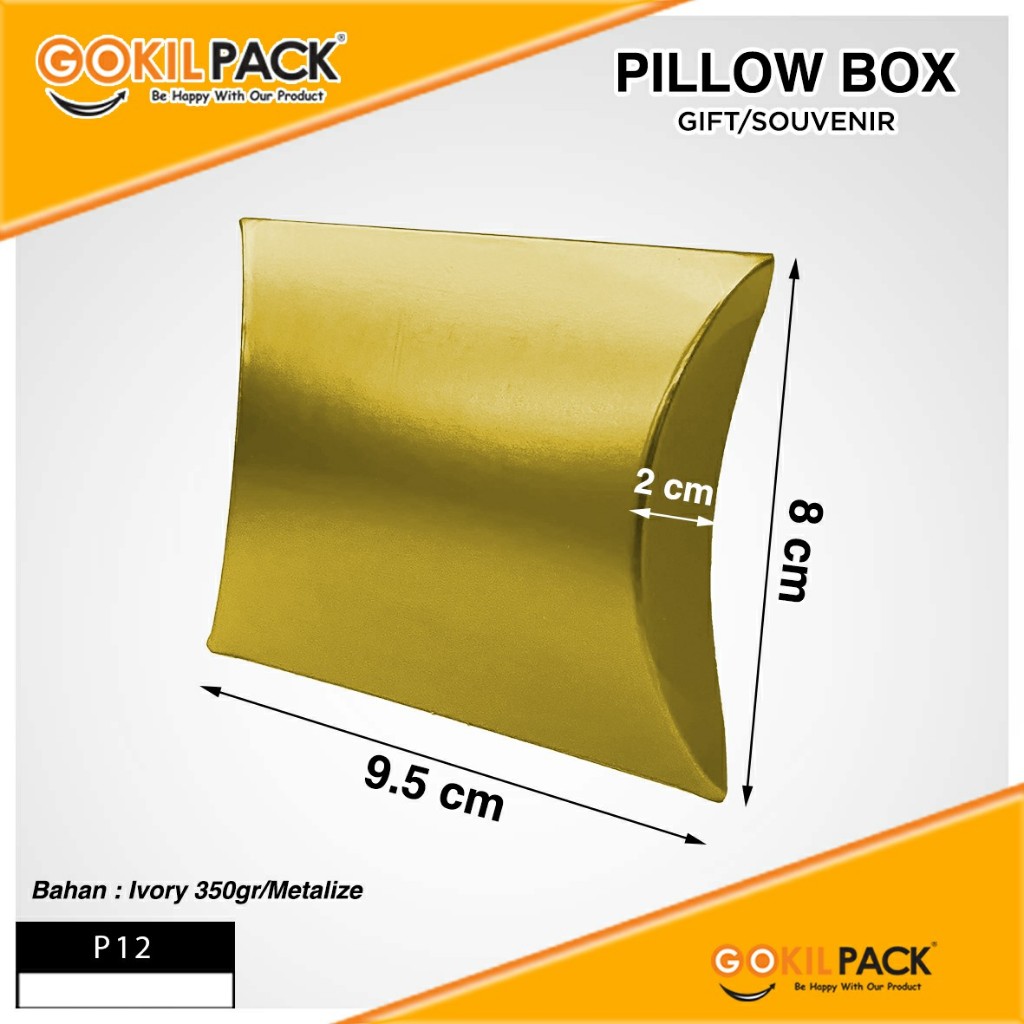 Pillow Box - Kotak souvenir - Gift Box Ulang Tahun Anak- P12 - Image 2