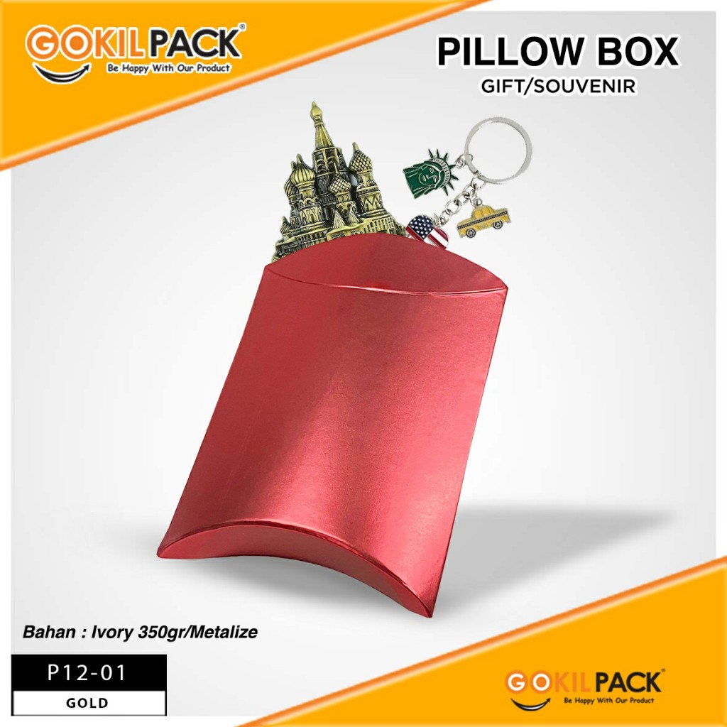 Pillow Box - Kotak souvenir - Gift Box Ulang Tahun Anak- P12 - Image 3