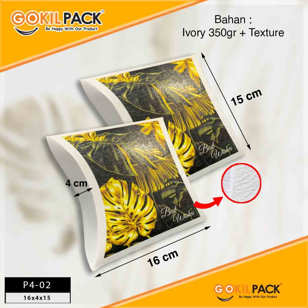 Pillow Box Packaging Souvenir Murah Serbaguna P4 - P4-01 - Image 3