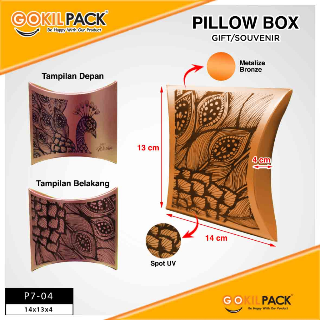 Pillow Box hologram - Kotak kado Souvenir Gift Box - P7 - Image 5