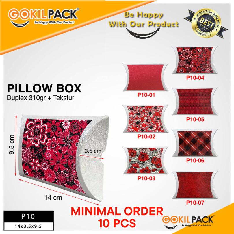 Pillow box - Kotak souvenir - Gift box ulang tahun anak unik P10