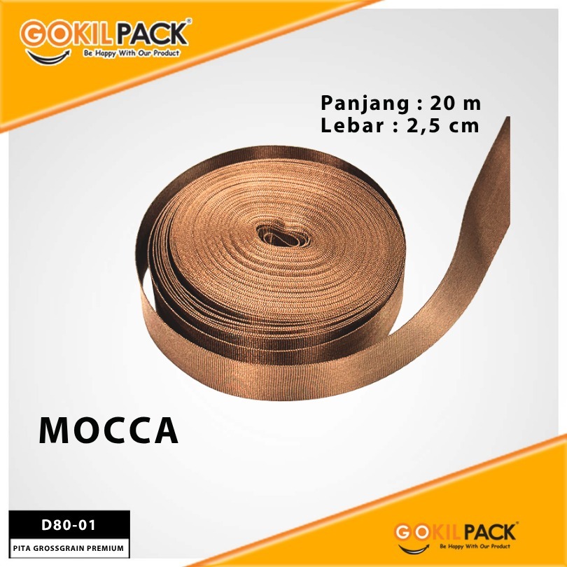 Pita Grosgrain Kado 1 Inch 2.5 cm Panjang 20 Meter D80 Satin Ribbon untuk Kado dan Bucket| D80 - Image 5