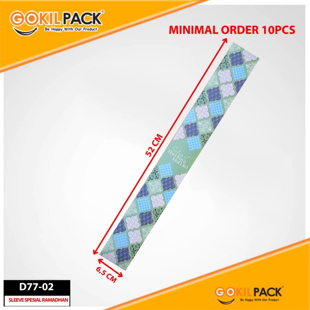 Sleeve Lebaran D77 - Paper Belt Idul Fitri - Aksesoris Box - Minimal Order 10PCS - Image 3